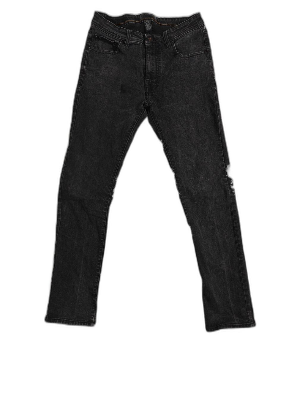 Mens Nickel & Iron Slim Straight Jeans Black 32x30